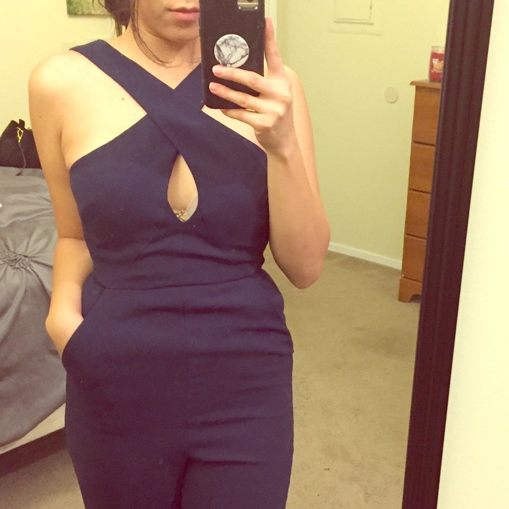 BCBGeneration Navy Blue Romper
